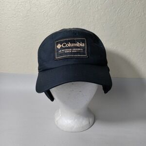 Columbia Landroamer Hat Navy Blue Ear Flats Unisex One Size